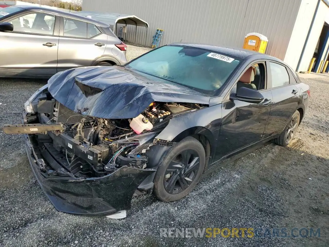 1 Photograph of a damaged car KMHLM4AJ6NU031765 HYUNDAI ELANTRA 2022