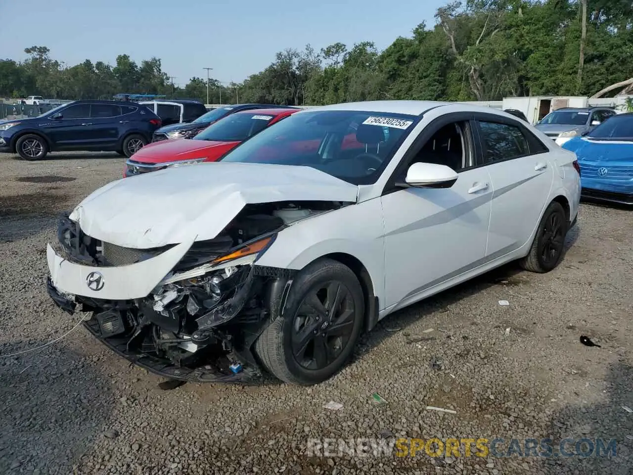 1 Photograph of a damaged car KMHLM4AJXNU023944 HYUNDAI ELANTRA 2022