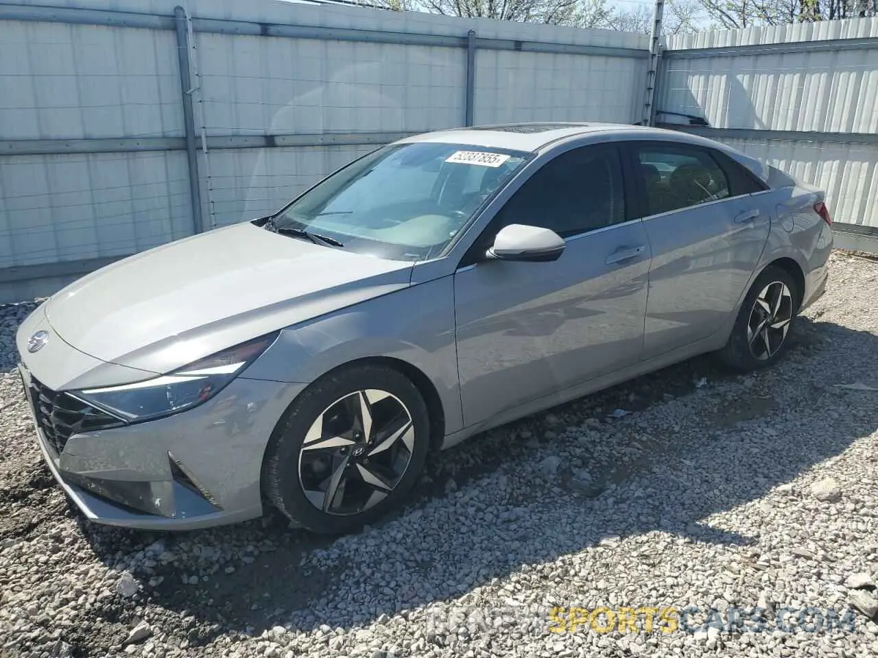 1 Photograph of a damaged car KMHLN4AG0NU256572 HYUNDAI ELANTRA 2022