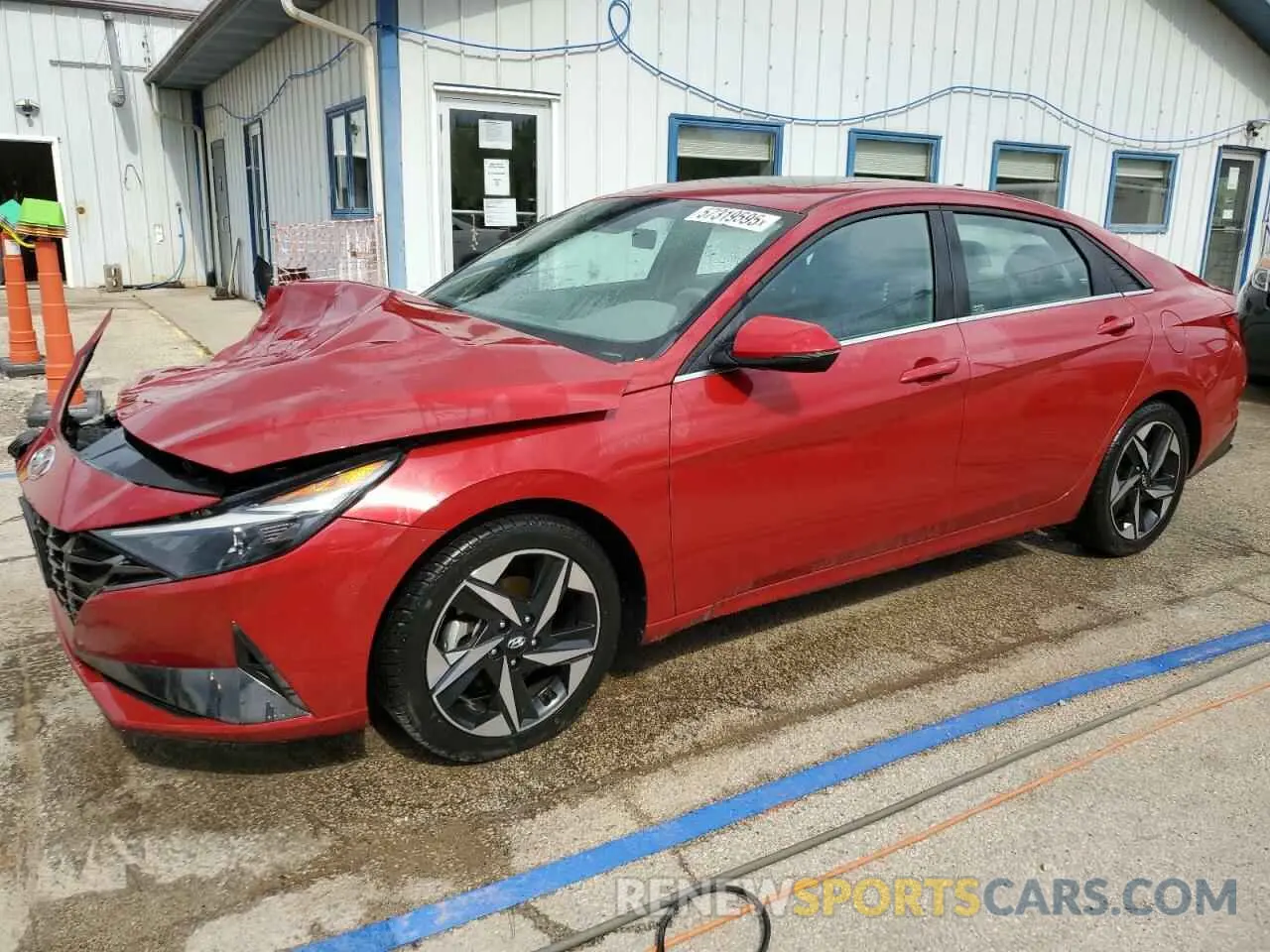 1 Photograph of a damaged car KMHLN4AG0NU337507 HYUNDAI ELANTRA 2022