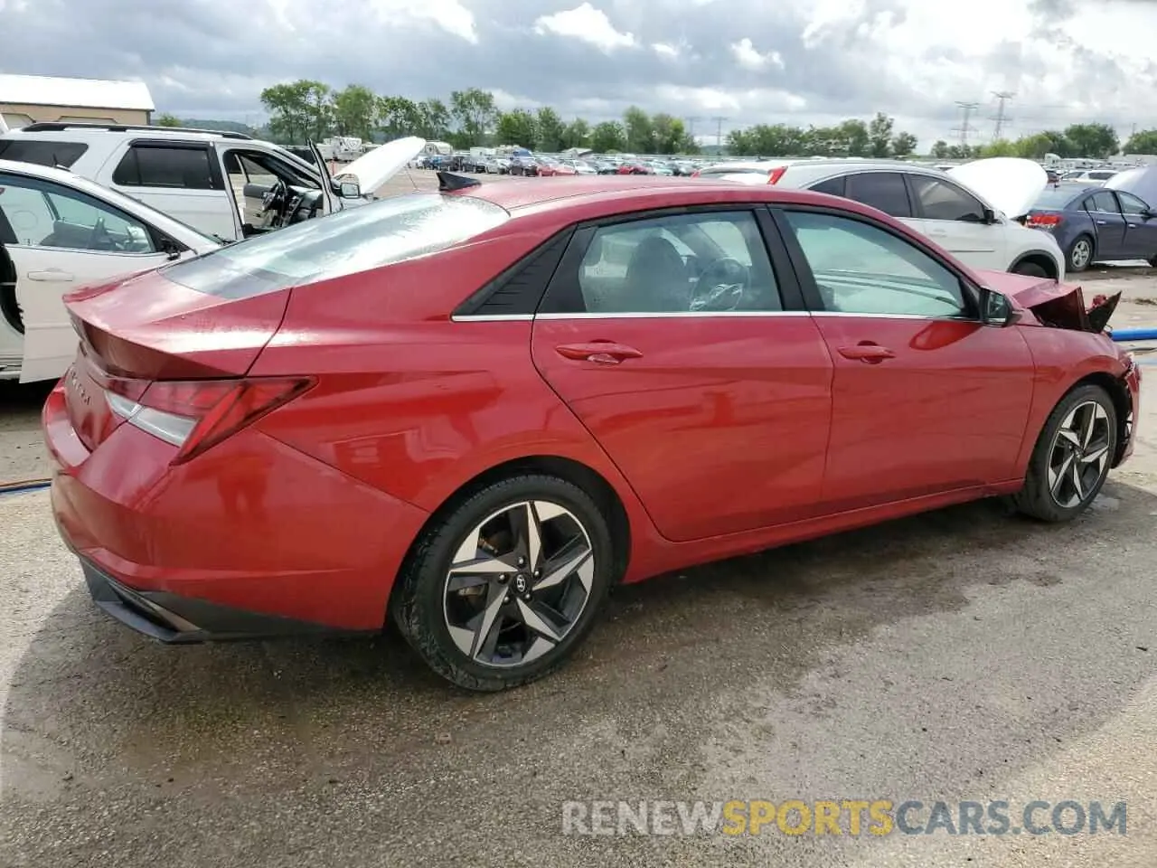 3 Photograph of a damaged car KMHLN4AG0NU337507 HYUNDAI ELANTRA 2022