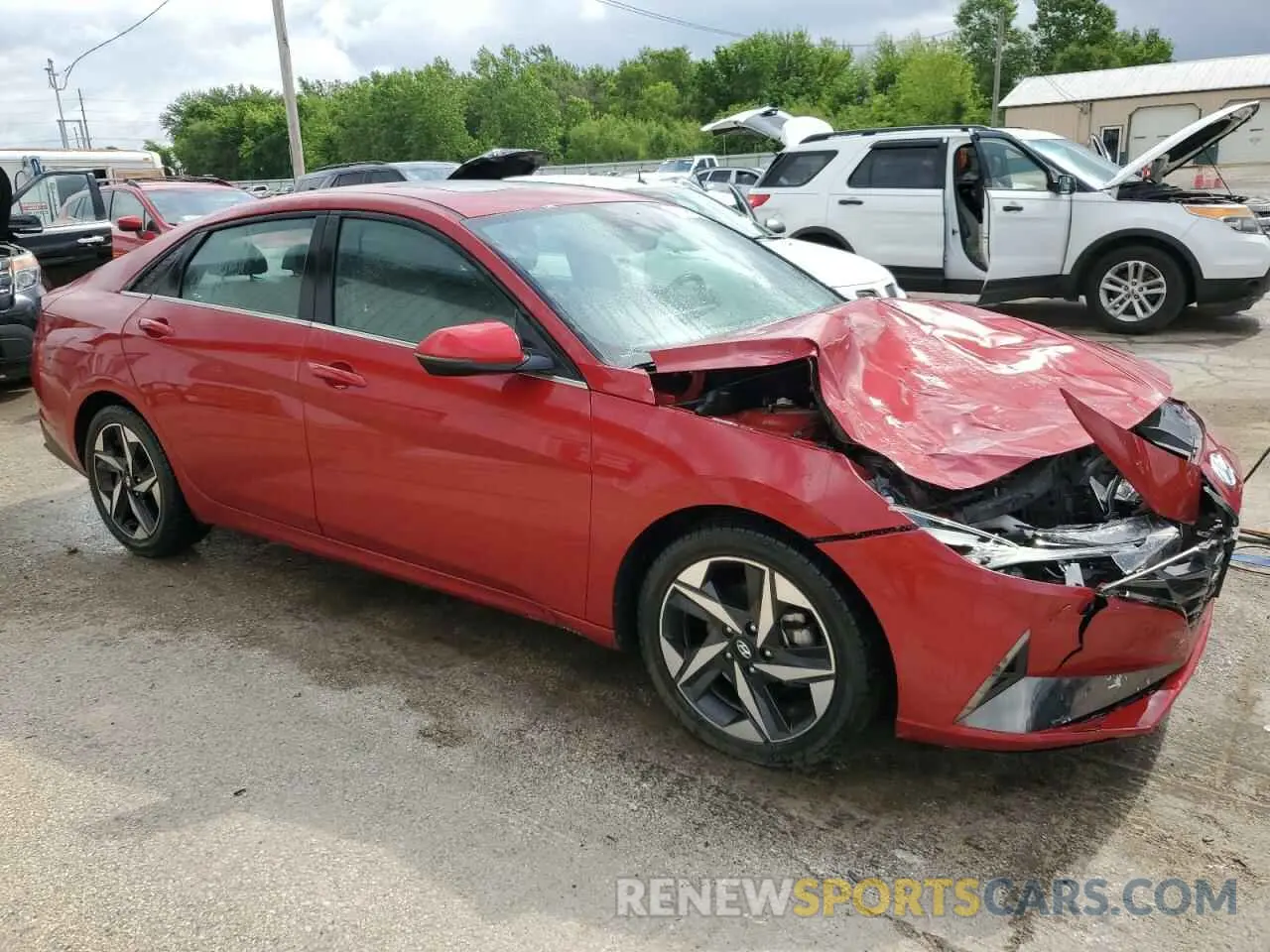 4 Photograph of a damaged car KMHLN4AG0NU337507 HYUNDAI ELANTRA 2022