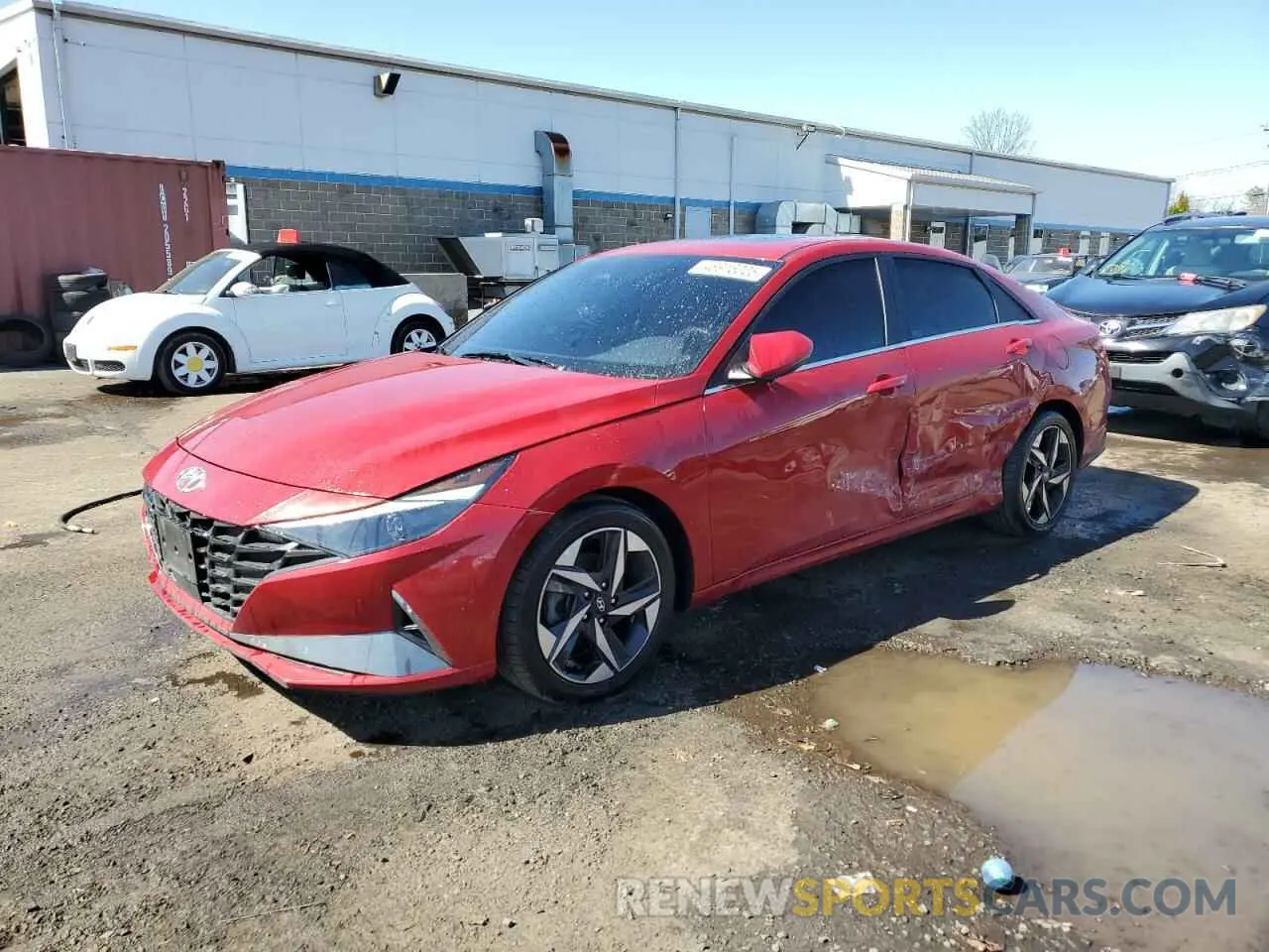 1 Photograph of a damaged car KMHLN4AG0NU350080 HYUNDAI ELANTRA 2022