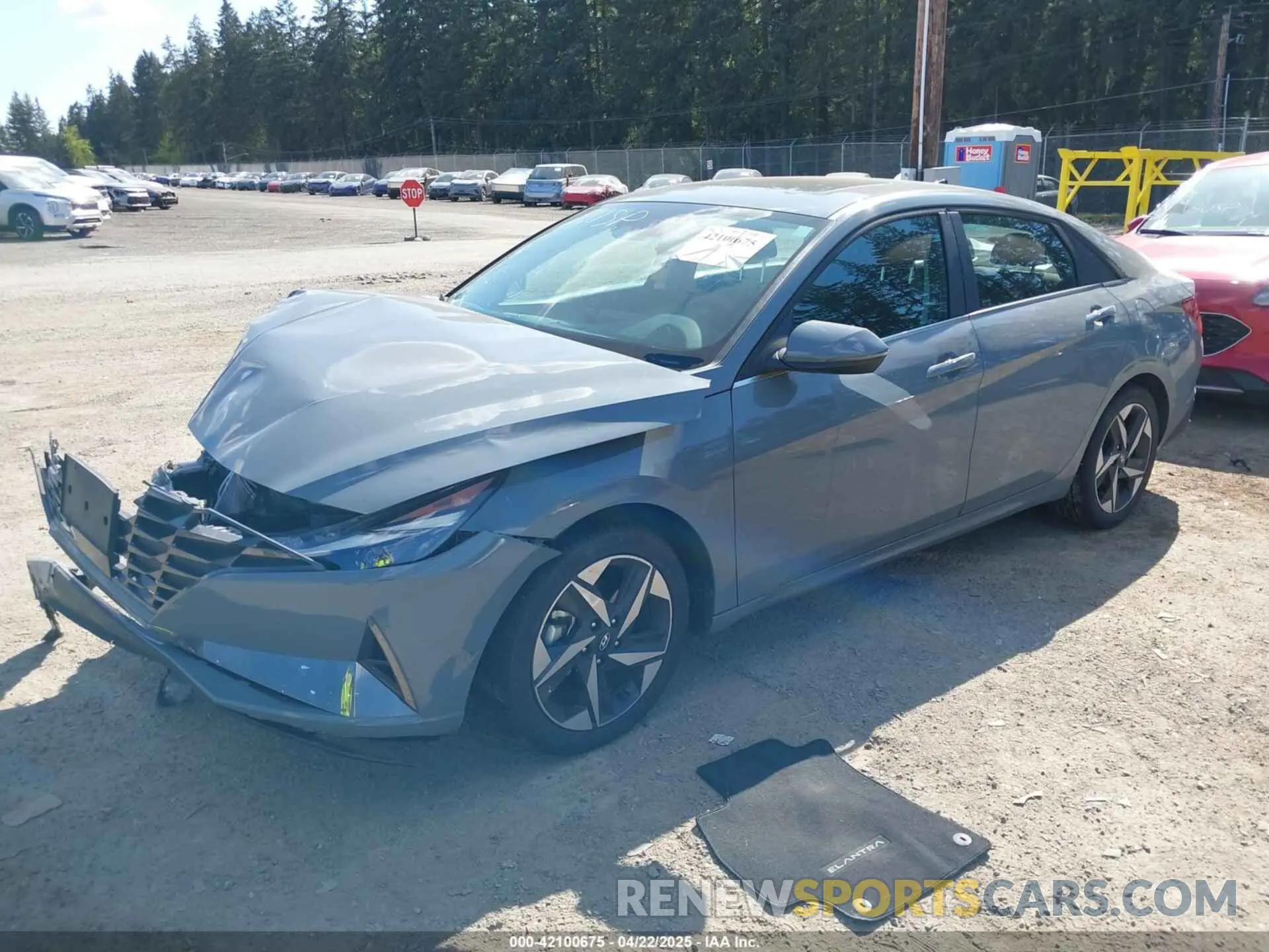 2 Photograph of a damaged car KMHLN4AG2NU288164 HYUNDAI ELANTRA 2022