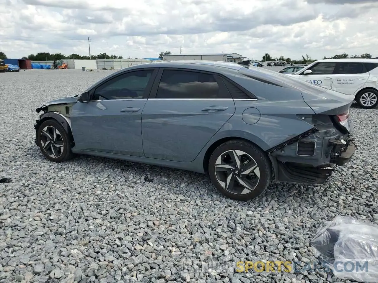 2 Photograph of a damaged car KMHLN4AG3NU352938 HYUNDAI ELANTRA 2022