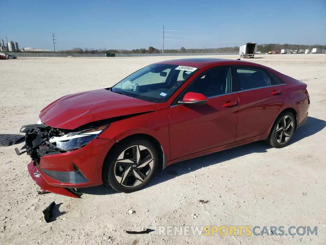 1 Photograph of a damaged car KMHLN4AG4NU363821 HYUNDAI ELANTRA 2022