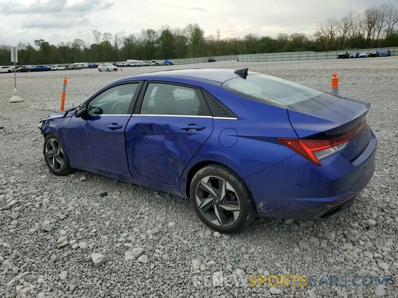 2 Photograph of a damaged car KMHLN4AG6NU331243 HYUNDAI ELANTRA 2022