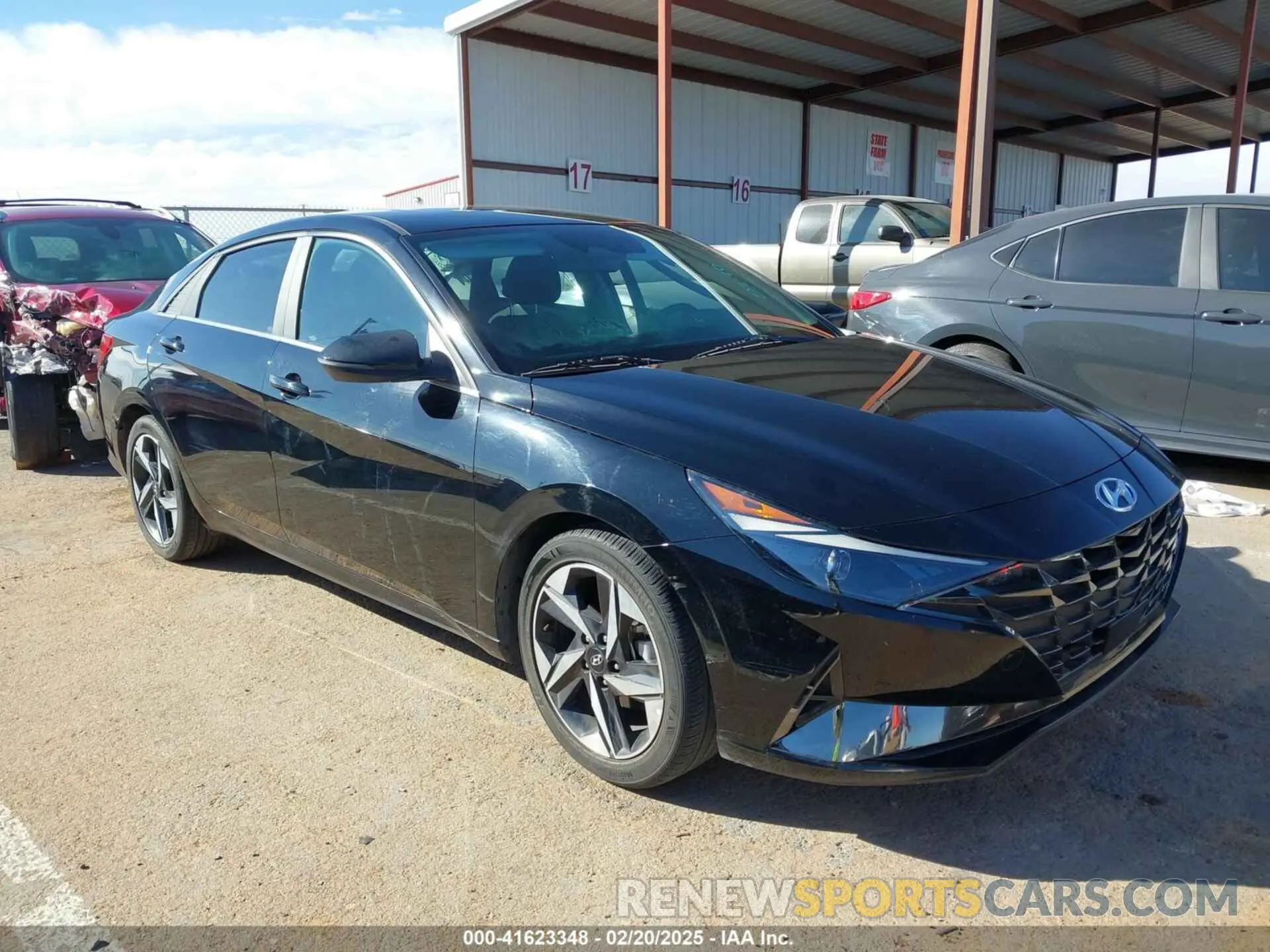 1 Photograph of a damaged car KMHLN4AG6NU338855 HYUNDAI ELANTRA 2022