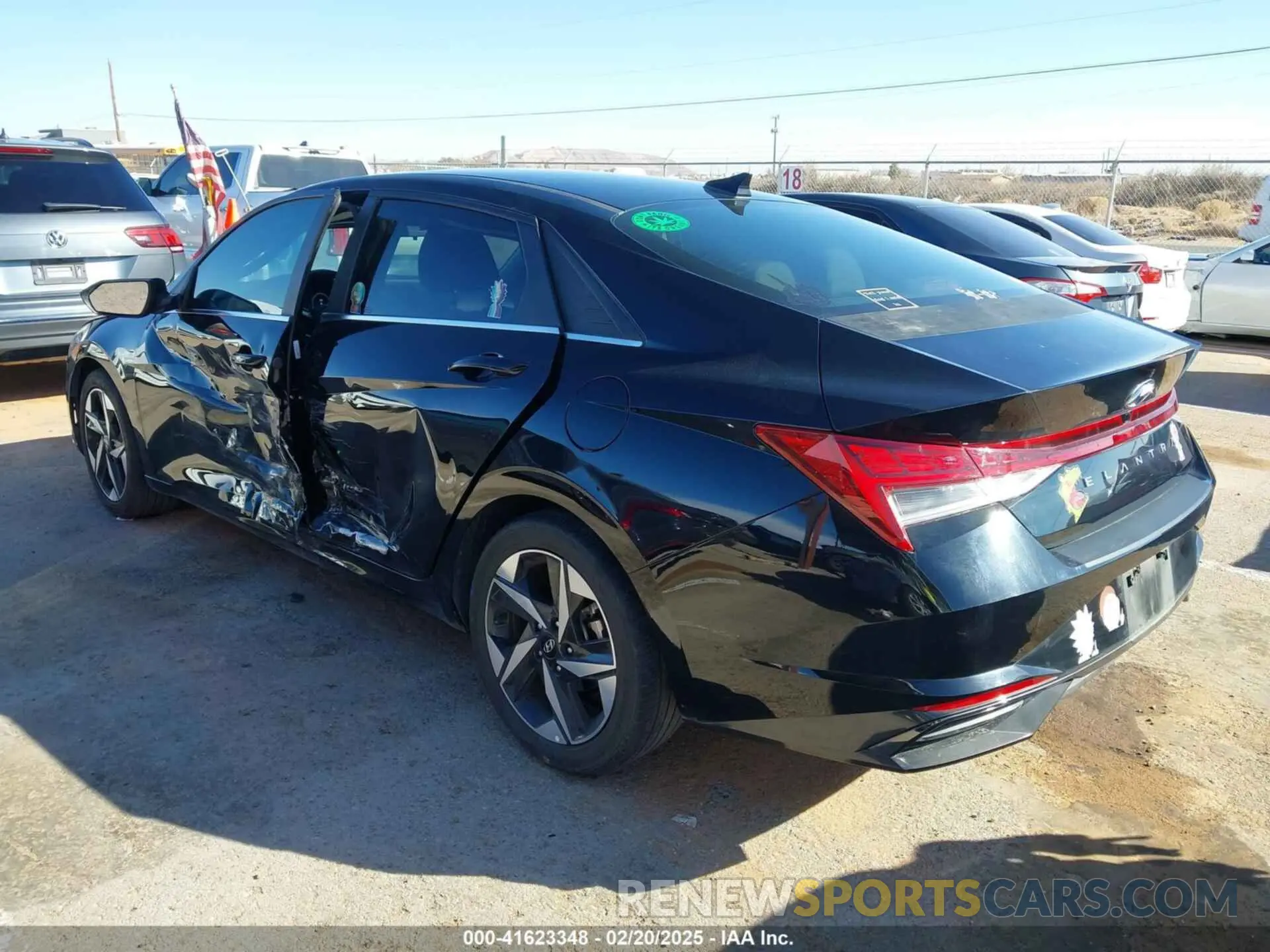 2 Photograph of a damaged car KMHLN4AG6NU338855 HYUNDAI ELANTRA 2022