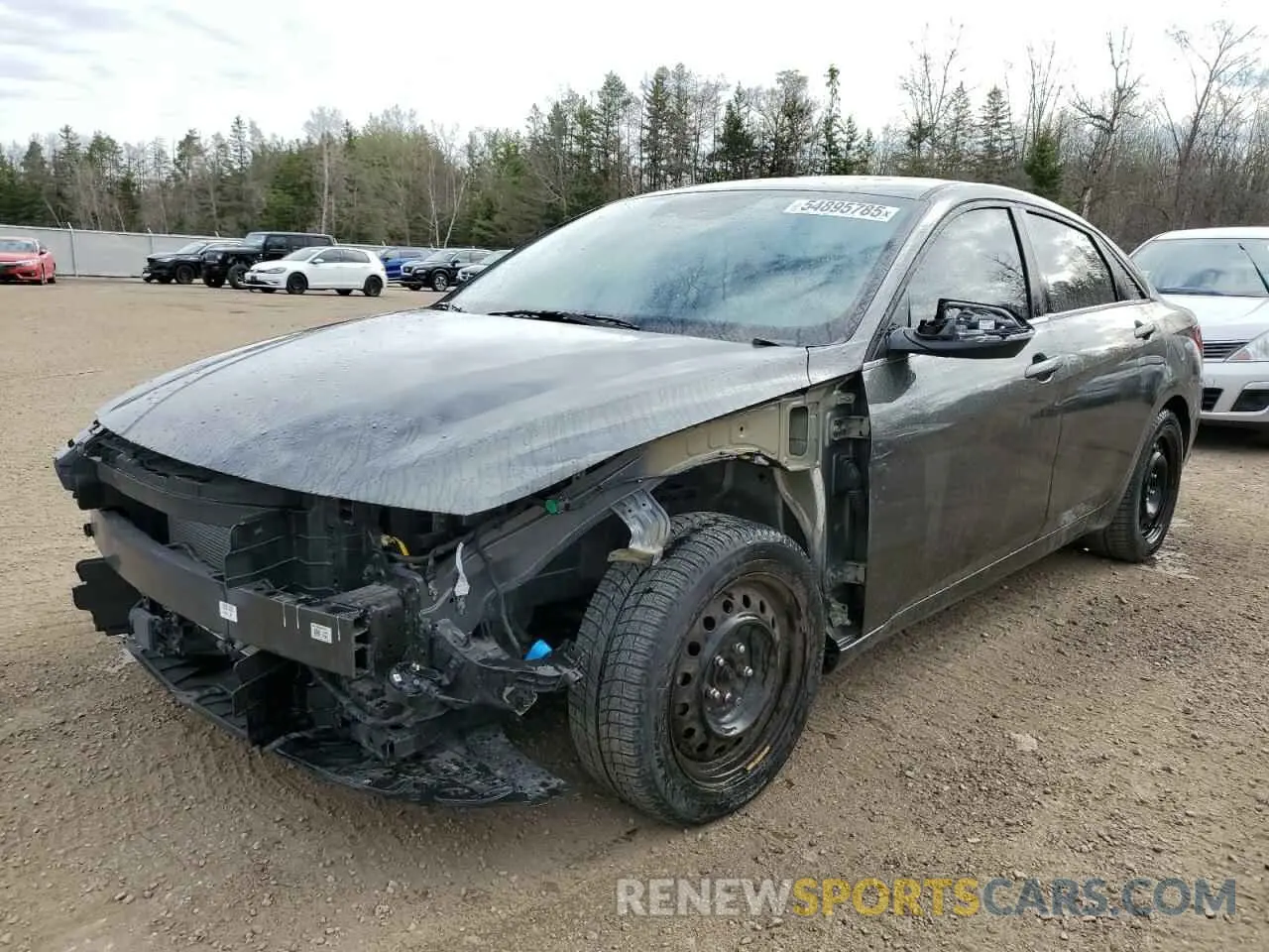 1 Photograph of a damaged car KMHLN4AG7NU324558 HYUNDAI ELANTRA 2022