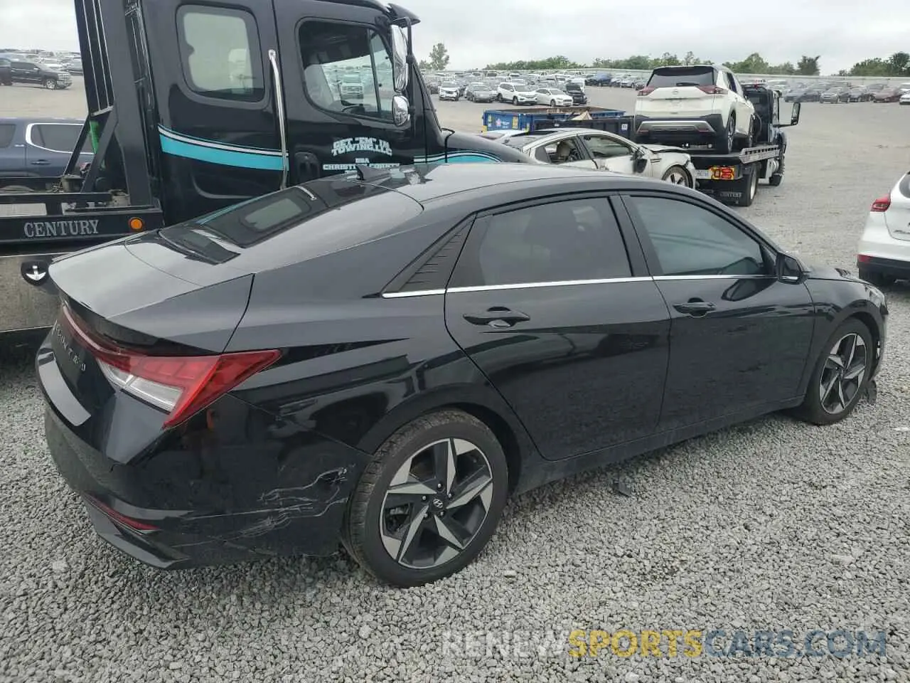3 Photograph of a damaged car KMHLN4AG7NU337343 HYUNDAI ELANTRA 2022