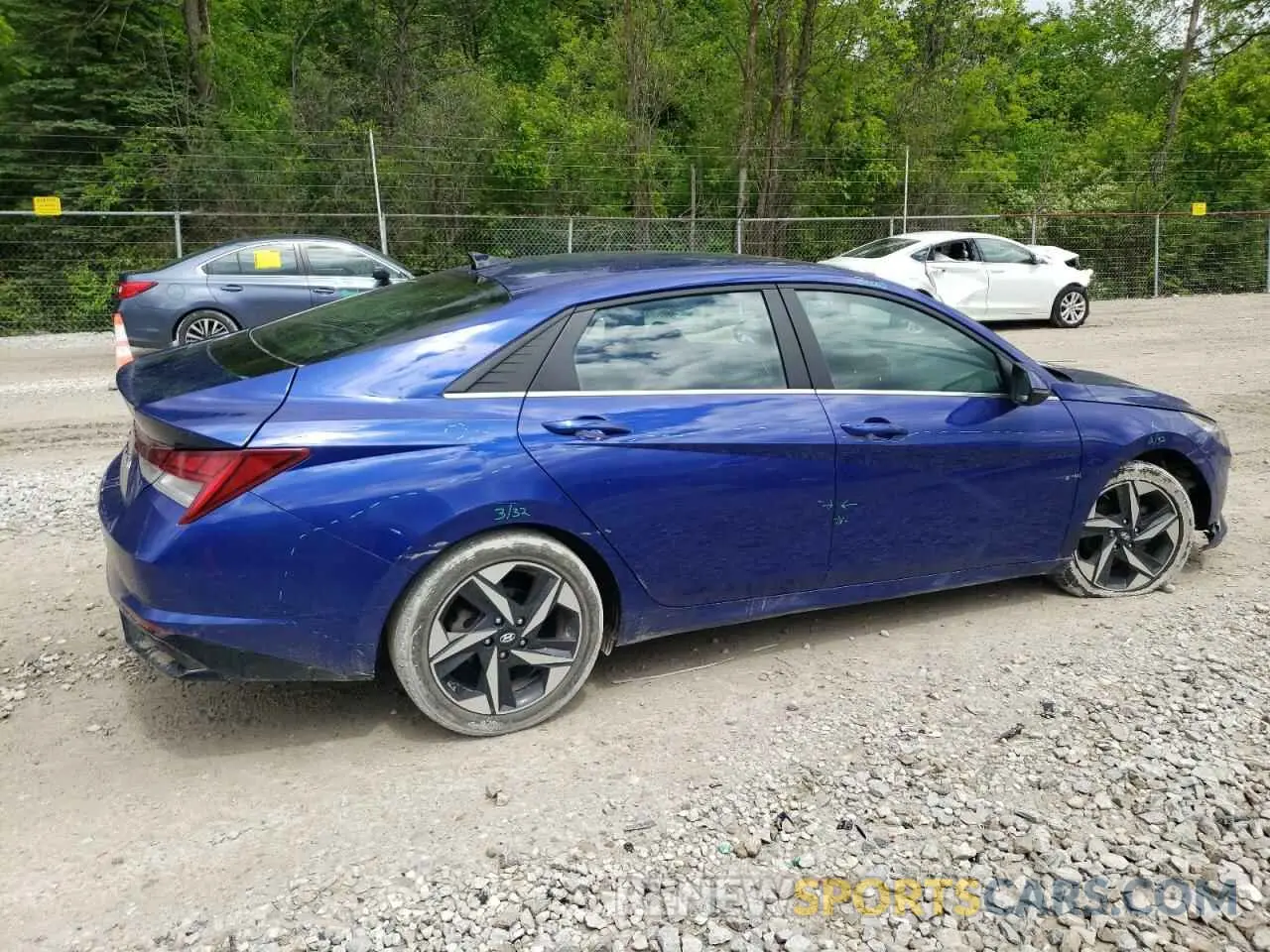 3 Photograph of a damaged car KMHLN4AG7NU341649 HYUNDAI ELANTRA 2022