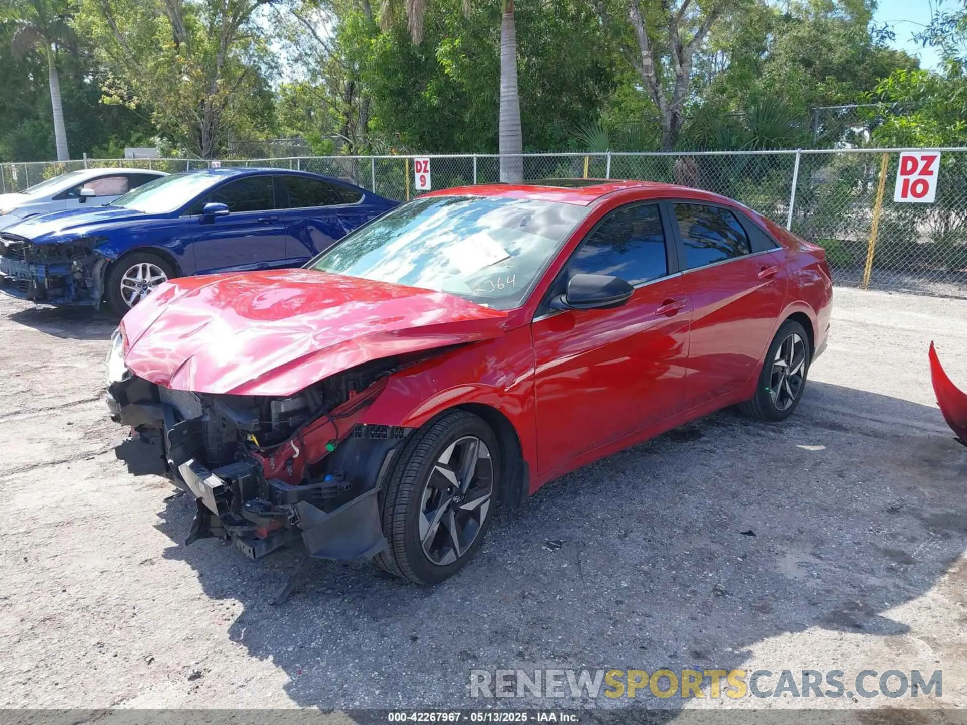 2 Photograph of a damaged car KMHLN4AG7NU342364 HYUNDAI ELANTRA 2022
