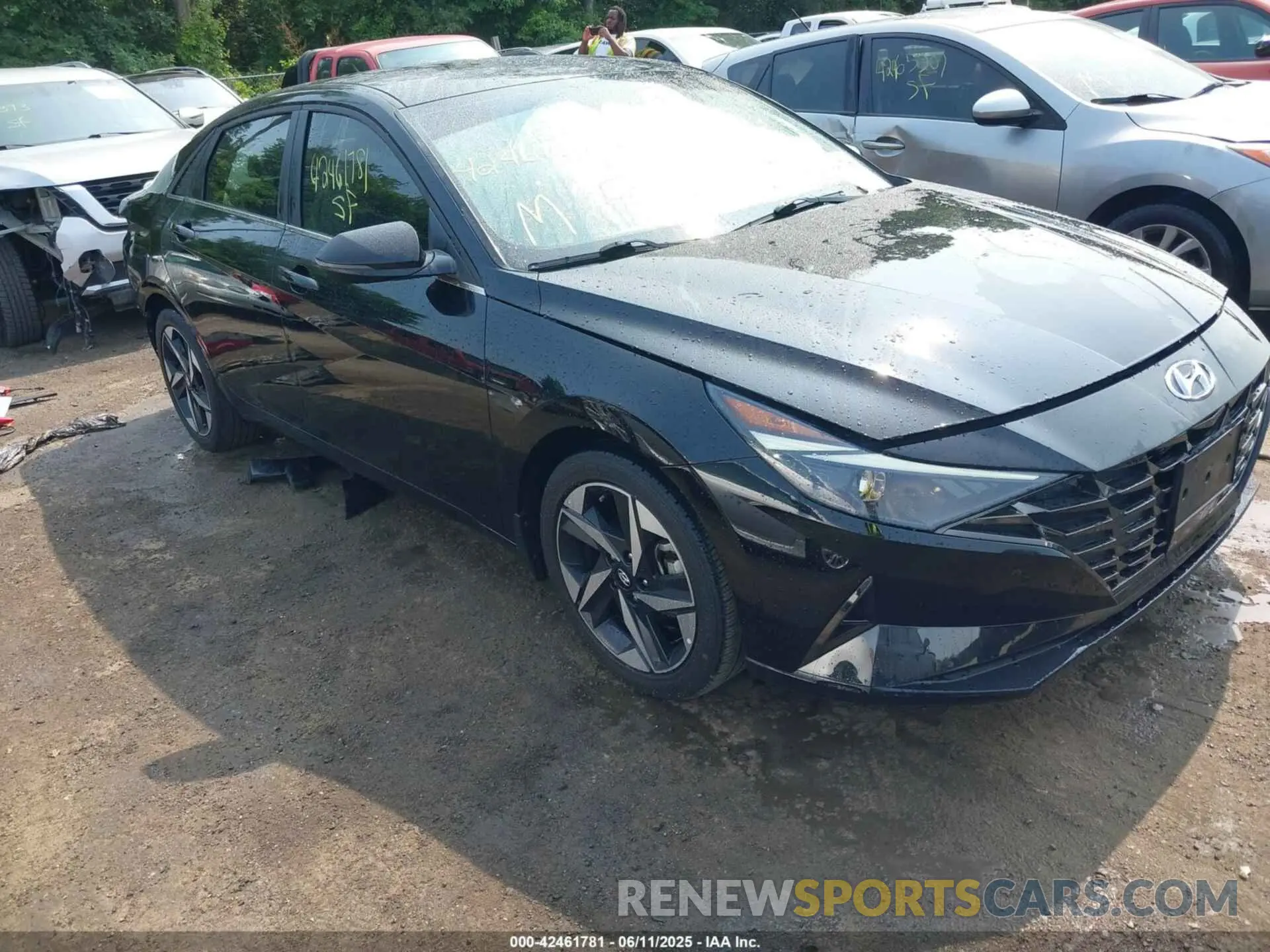 1 Photograph of a damaged car KMHLN4AG8NU365426 HYUNDAI ELANTRA 2022
