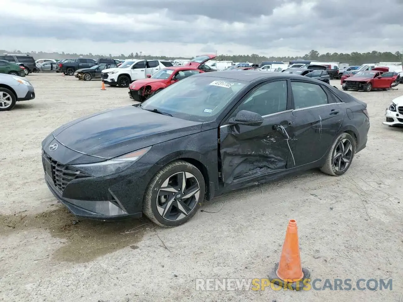 1 Photograph of a damaged car KMHLN4AJ0NU016305 HYUNDAI ELANTRA 2022