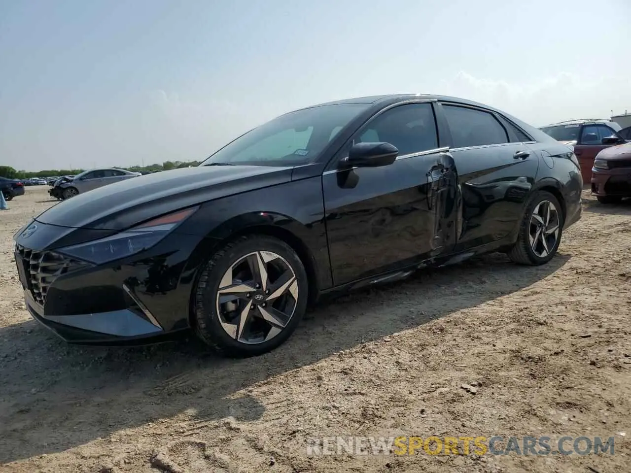 1 Photograph of a damaged car KMHLN4AJ2NU015334 HYUNDAI ELANTRA 2022