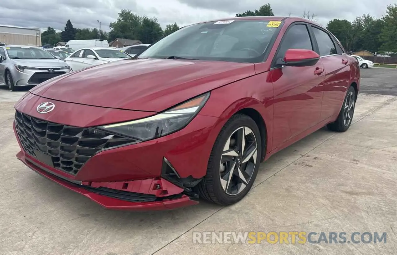 2 Photograph of a damaged car KMHLN4AJ7NU016317 HYUNDAI ELANTRA 2022
