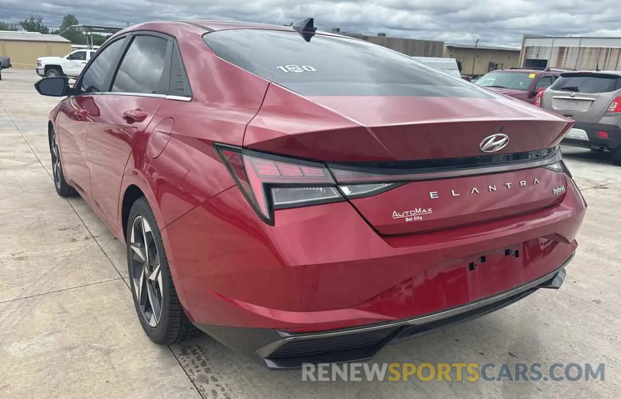 3 Photograph of a damaged car KMHLN4AJ7NU016317 HYUNDAI ELANTRA 2022