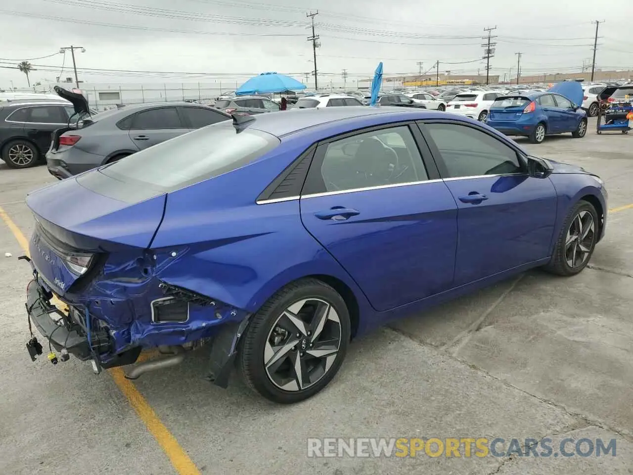 3 Photograph of a damaged car KMHLN4AJ8NU014429 HYUNDAI ELANTRA 2022