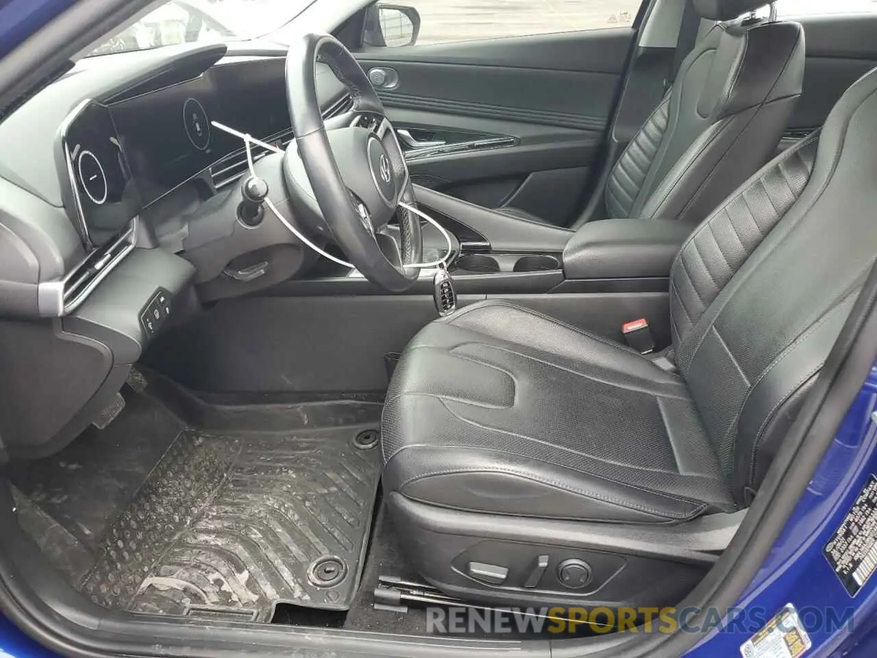 7 Photograph of a damaged car KMHLN4AJ8NU014429 HYUNDAI ELANTRA 2022