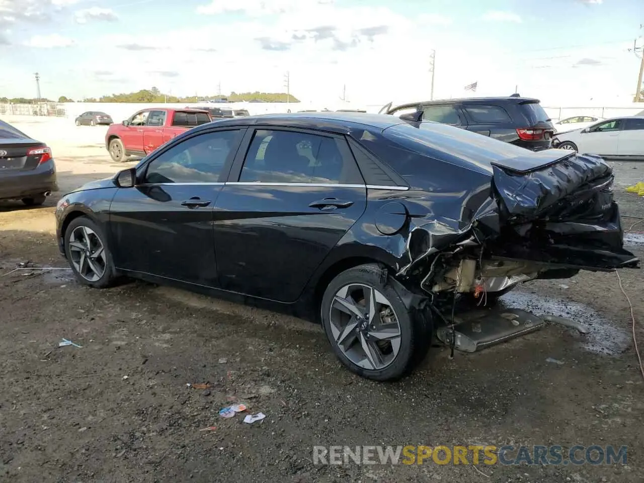 2 Photograph of a damaged car KMHLN4AJ8NU030713 HYUNDAI ELANTRA 2022