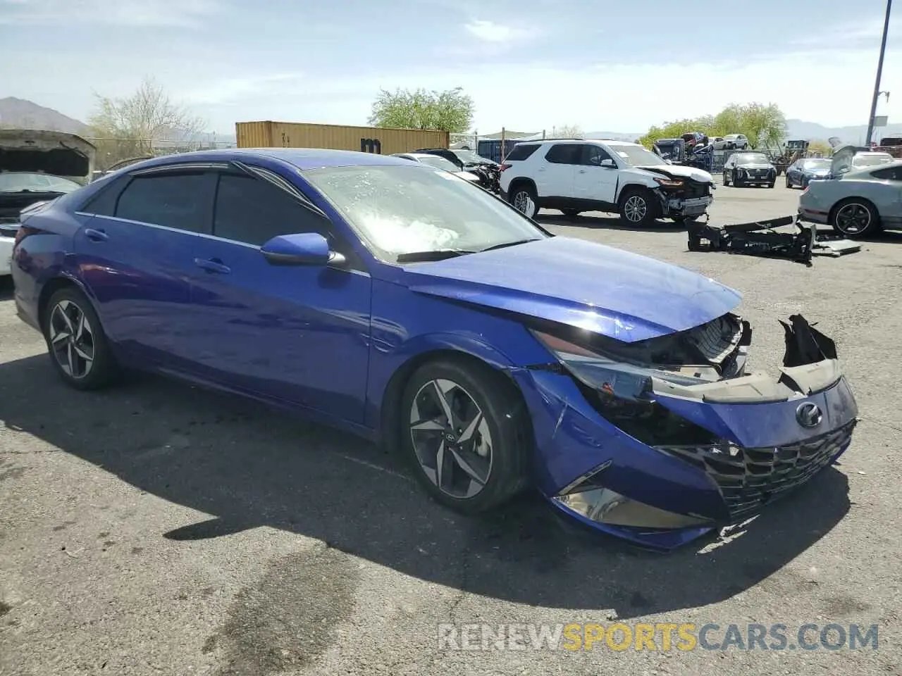 4 Photograph of a damaged car KMHLN4AJ9NU016271 HYUNDAI ELANTRA 2022