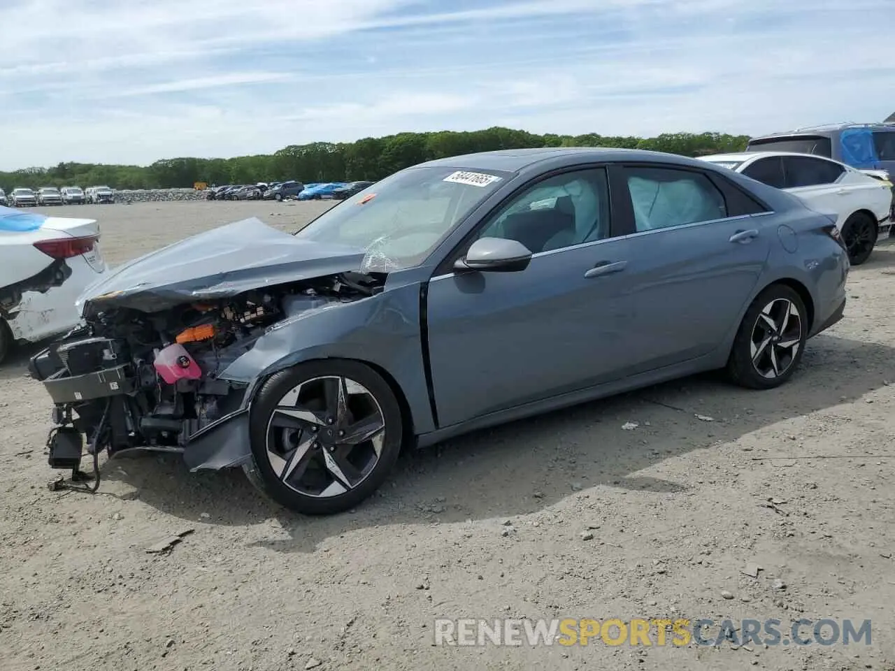 1 Photograph of a damaged car KMHLN4AJ9NU032275 HYUNDAI ELANTRA 2022