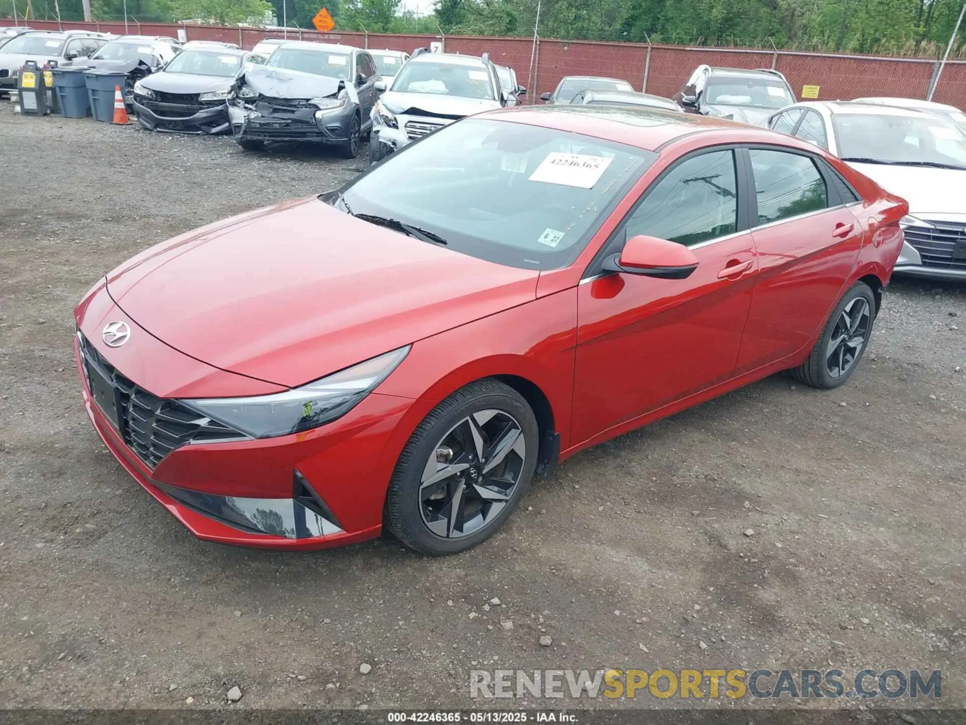 2 Photograph of a damaged car KMHLP4AG0NU349974 HYUNDAI ELANTRA 2022