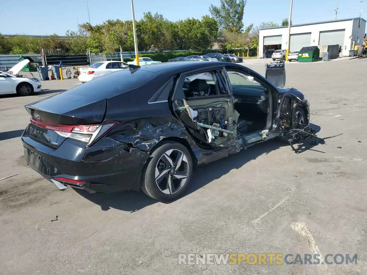 3 Photograph of a damaged car KMHLP4AG1NU329894 HYUNDAI ELANTRA 2022