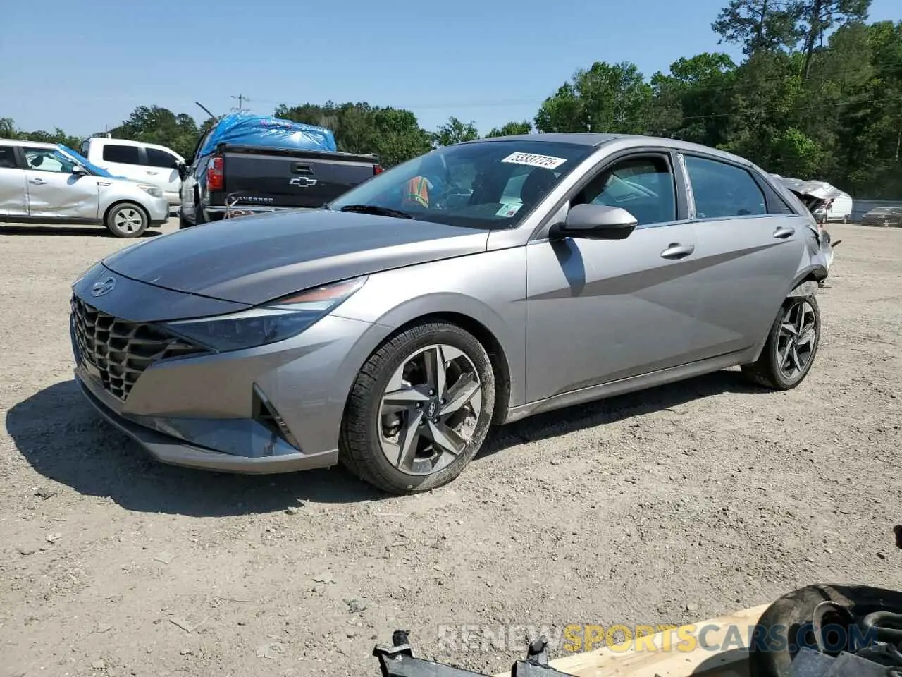 1 Photograph of a damaged car KMHLP4AG1NU356688 HYUNDAI ELANTRA 2022