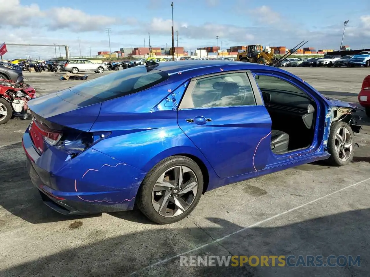 3 Photograph of a damaged car KMHLP4AG2NU366243 HYUNDAI ELANTRA 2022