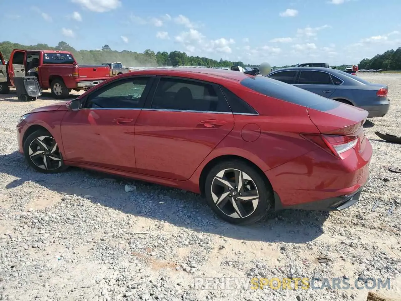 2 Photograph of a damaged car KMHLP4AG5NU301581 HYUNDAI ELANTRA 2022