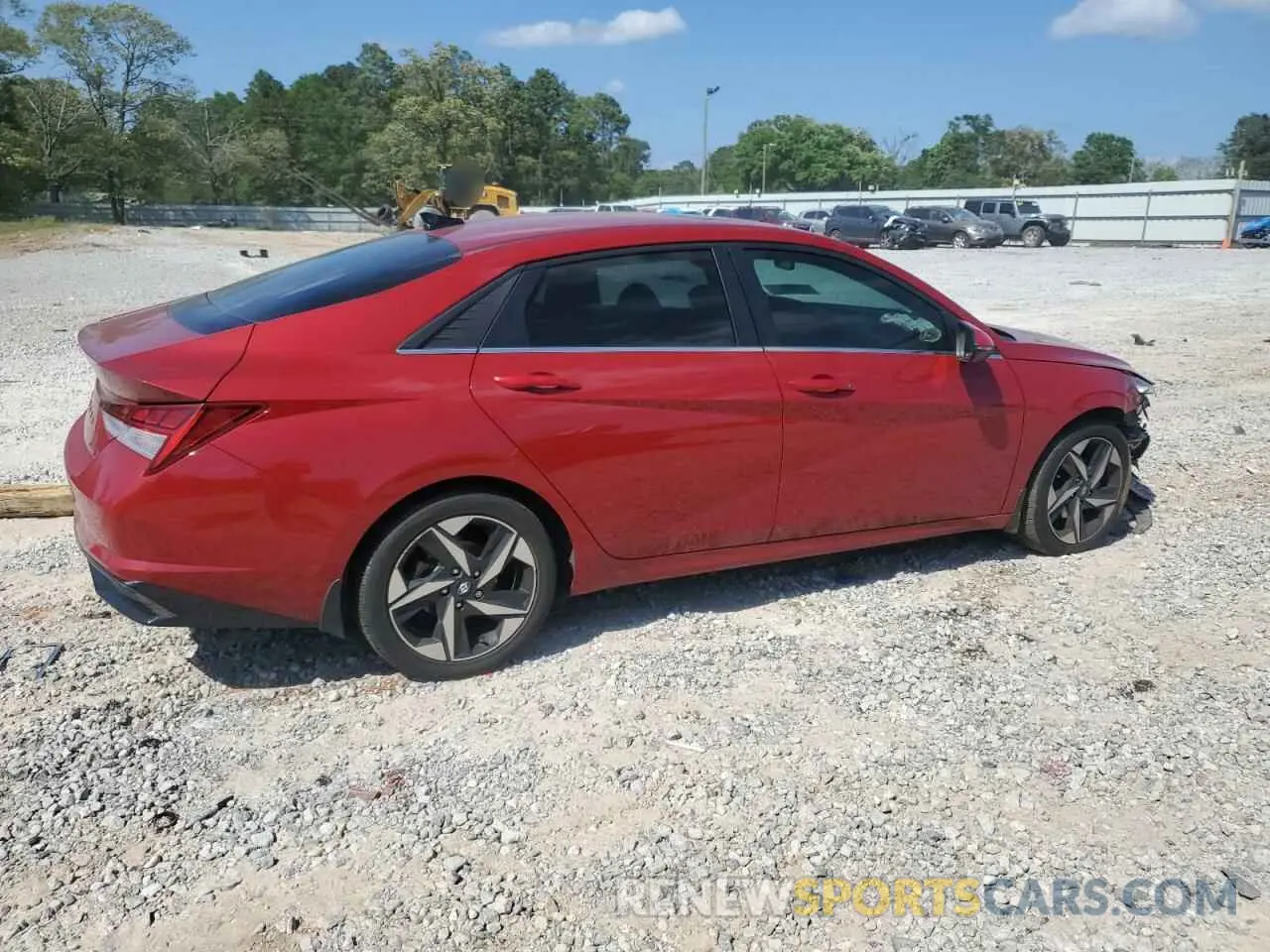 3 Photograph of a damaged car KMHLP4AG5NU301581 HYUNDAI ELANTRA 2022