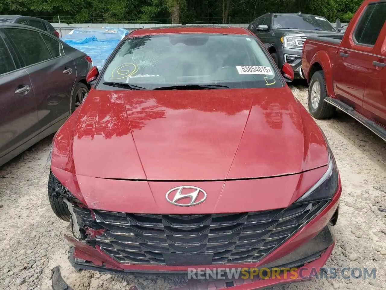 5 Photograph of a damaged car KMHLP4AG5NU301581 HYUNDAI ELANTRA 2022