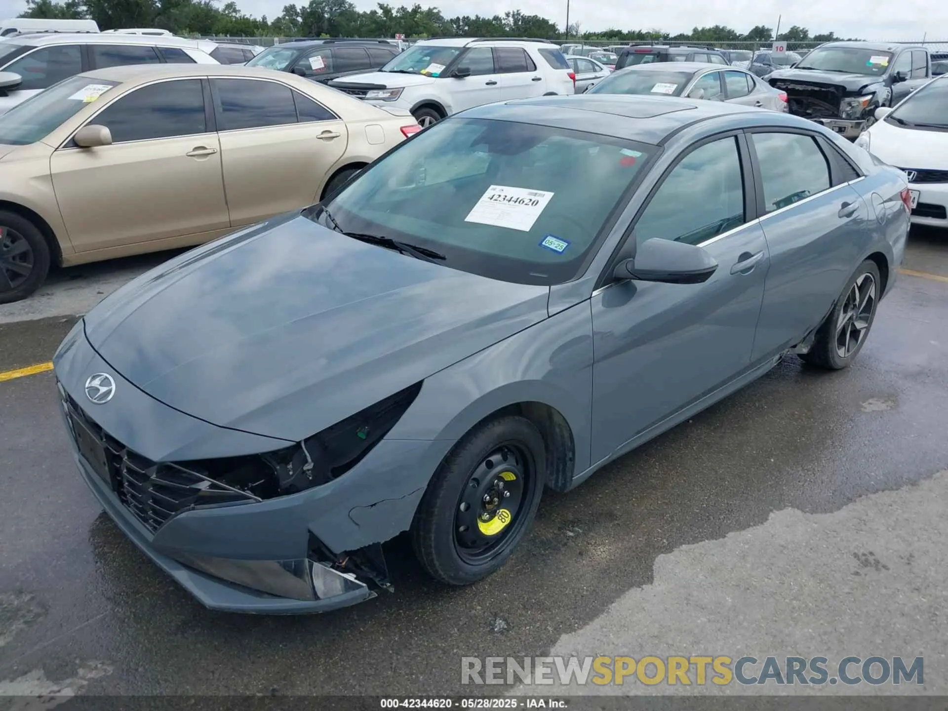 2 Photograph of a damaged car KMHLP4AG7NU342665 HYUNDAI ELANTRA 2022