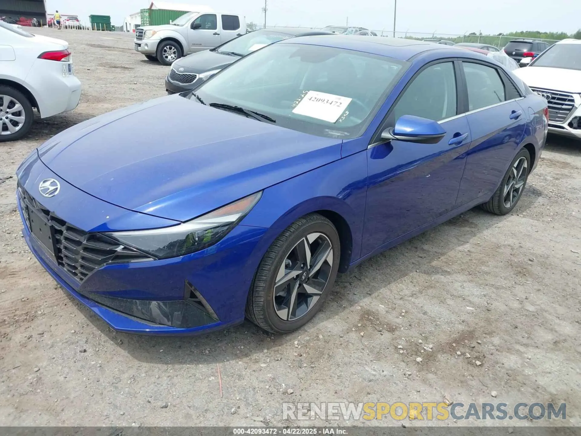 2 Photograph of a damaged car KMHLP4AG7NU360180 HYUNDAI ELANTRA 2022