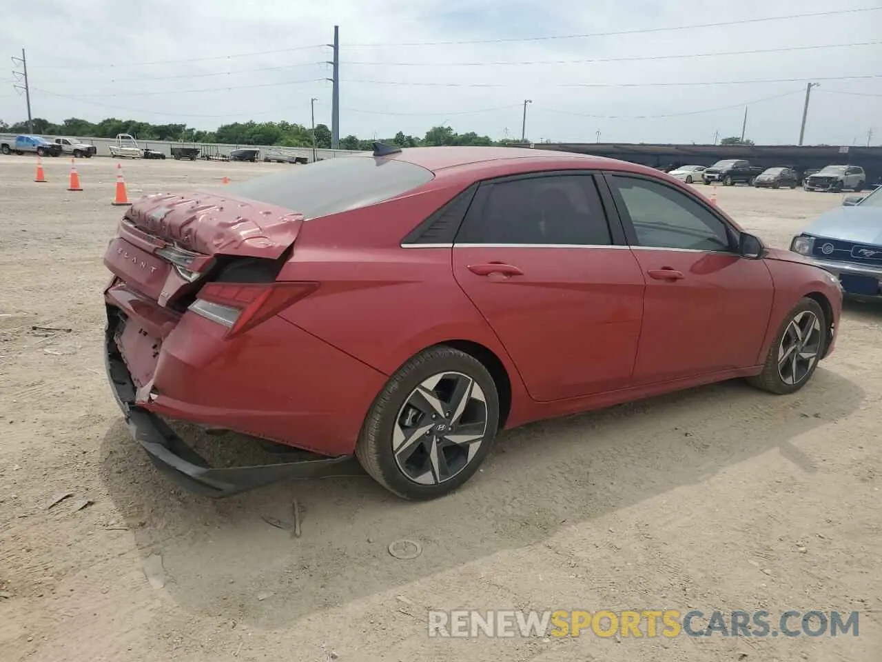 3 Photograph of a damaged car KMHLP4AG9NU289323 HYUNDAI ELANTRA 2022