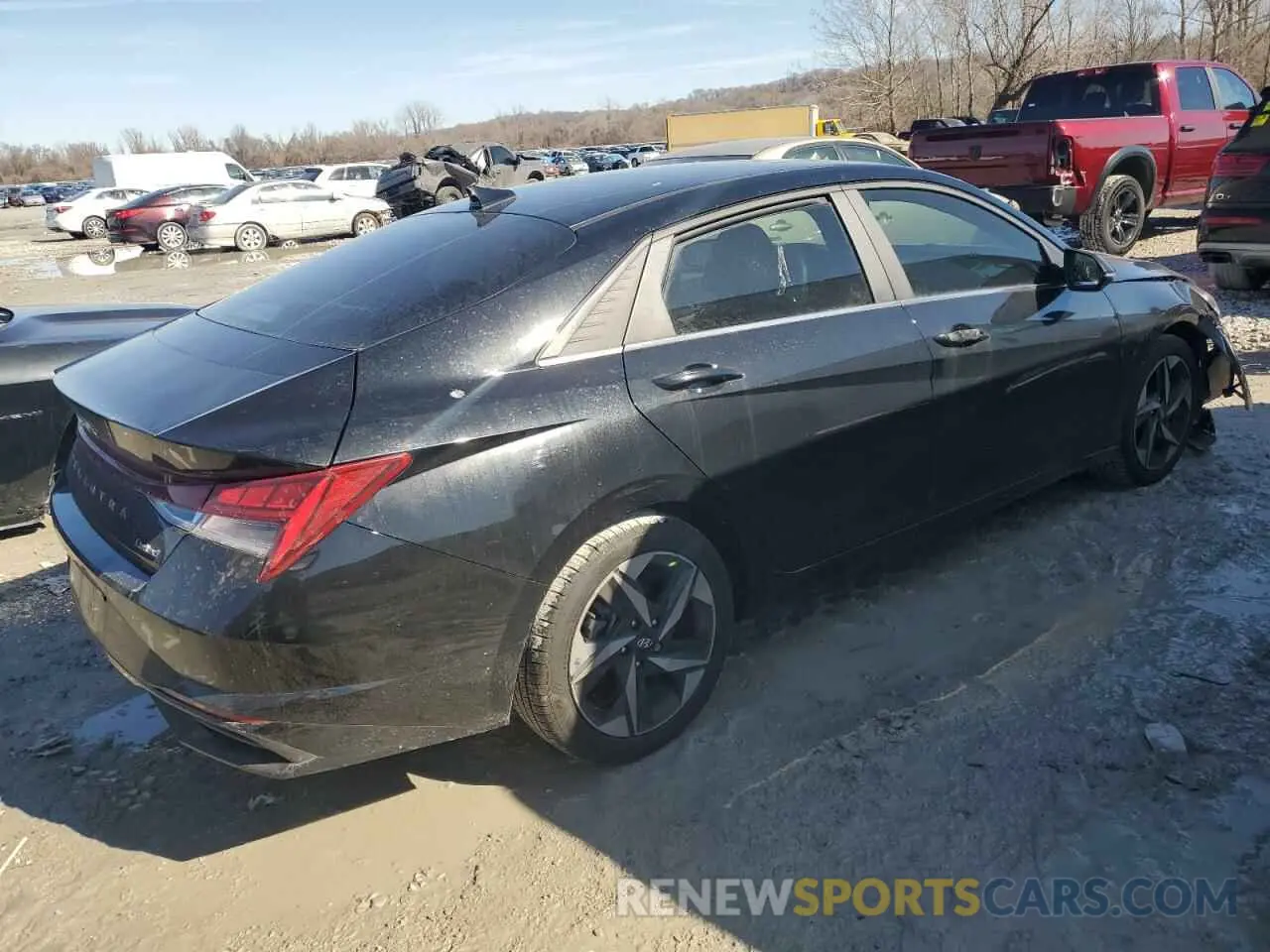3 Photograph of a damaged car KMHLP4AGXNU264950 HYUNDAI ELANTRA 2022