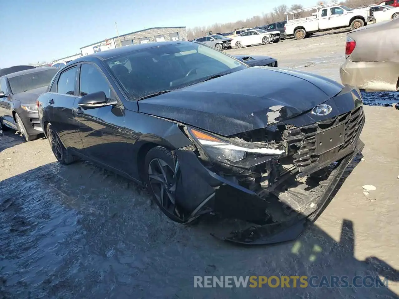4 Photograph of a damaged car KMHLP4AGXNU264950 HYUNDAI ELANTRA 2022