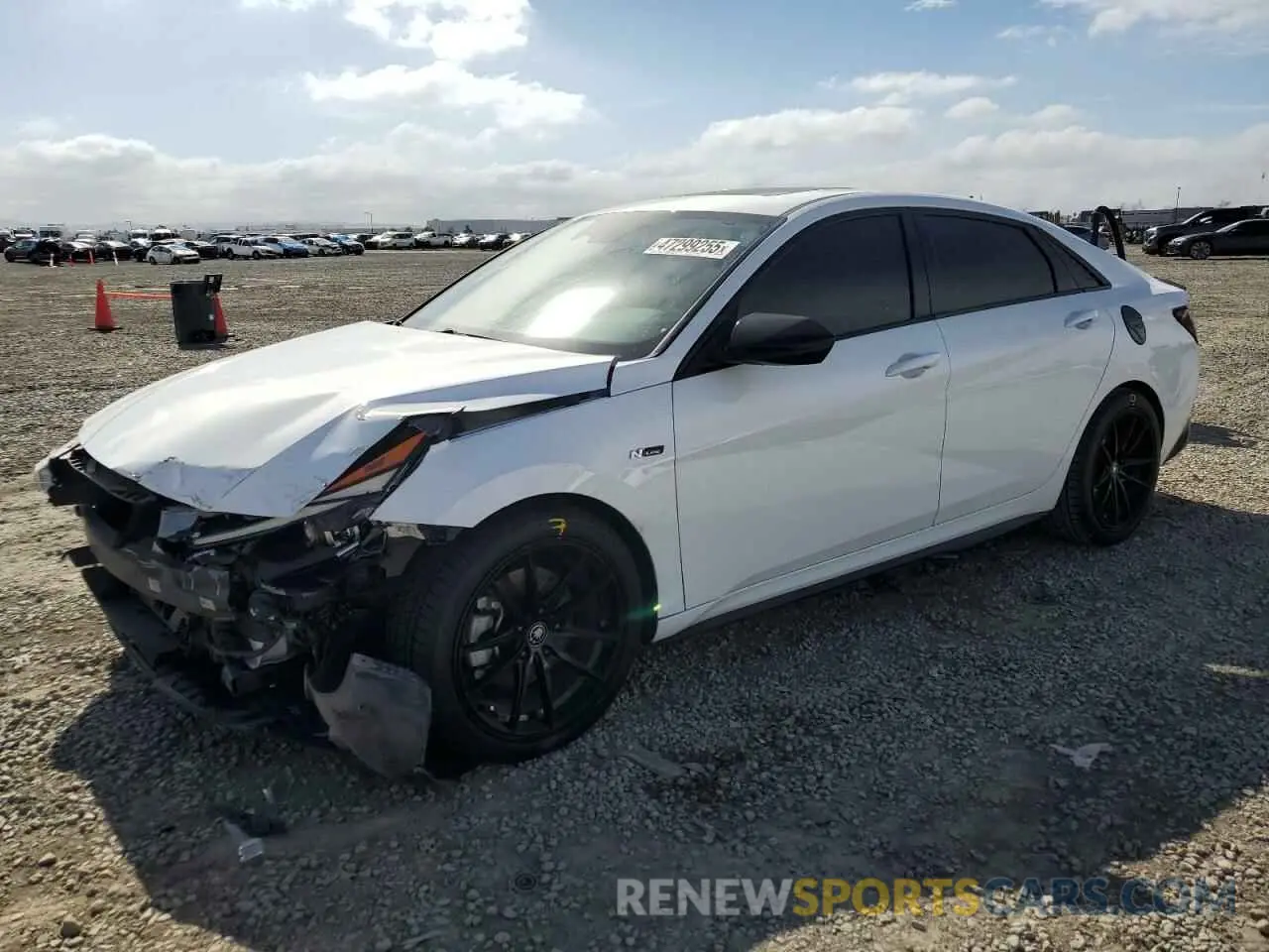 1 Photograph of a damaged car KMHLR4AF0NU227522 HYUNDAI ELANTRA 2022
