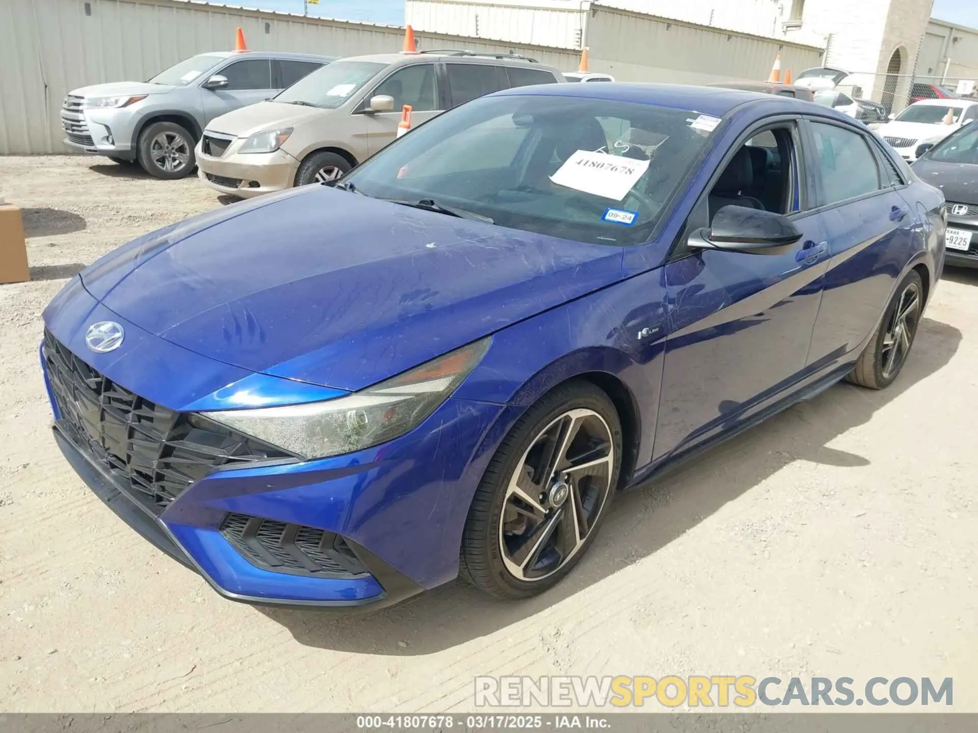 2 Photograph of a damaged car KMHLR4AF0NU240450 HYUNDAI ELANTRA 2022