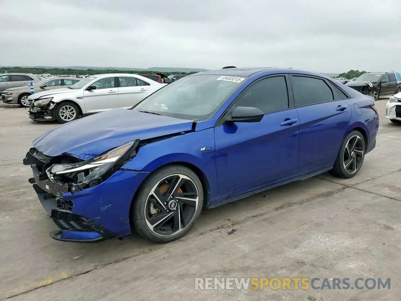 1 Photograph of a damaged car KMHLR4AF0NU267941 HYUNDAI ELANTRA 2022