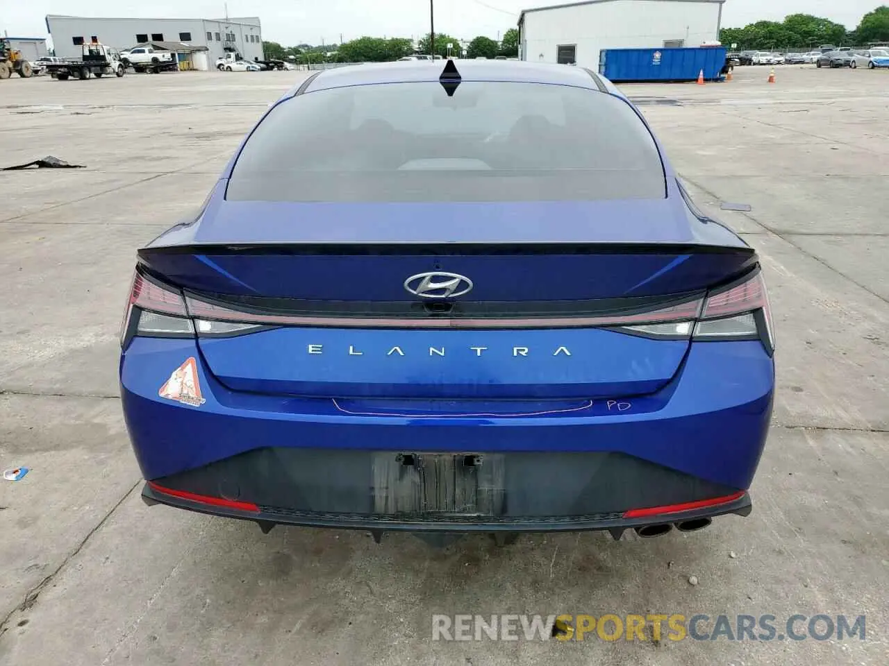 6 Photograph of a damaged car KMHLR4AF0NU267941 HYUNDAI ELANTRA 2022