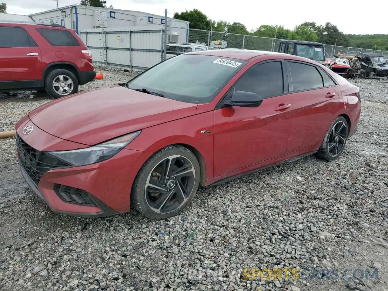 1 Photograph of a damaged car KMHLR4AF0NU345599 HYUNDAI ELANTRA 2022