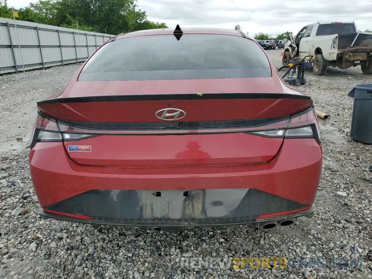 6 Photograph of a damaged car KMHLR4AF0NU345599 HYUNDAI ELANTRA 2022