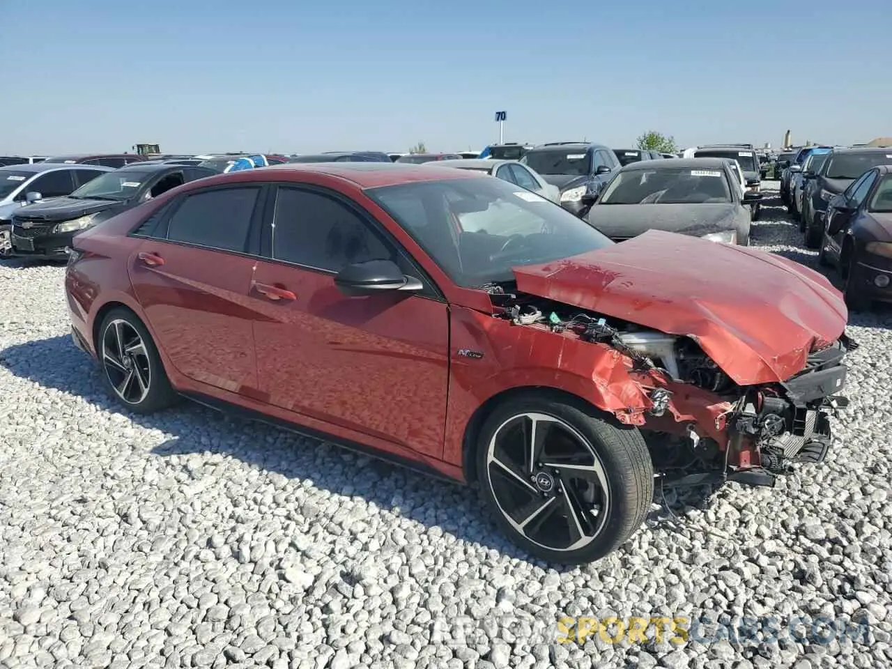 4 Photograph of a damaged car KMHLR4AF4NU241276 HYUNDAI ELANTRA 2022