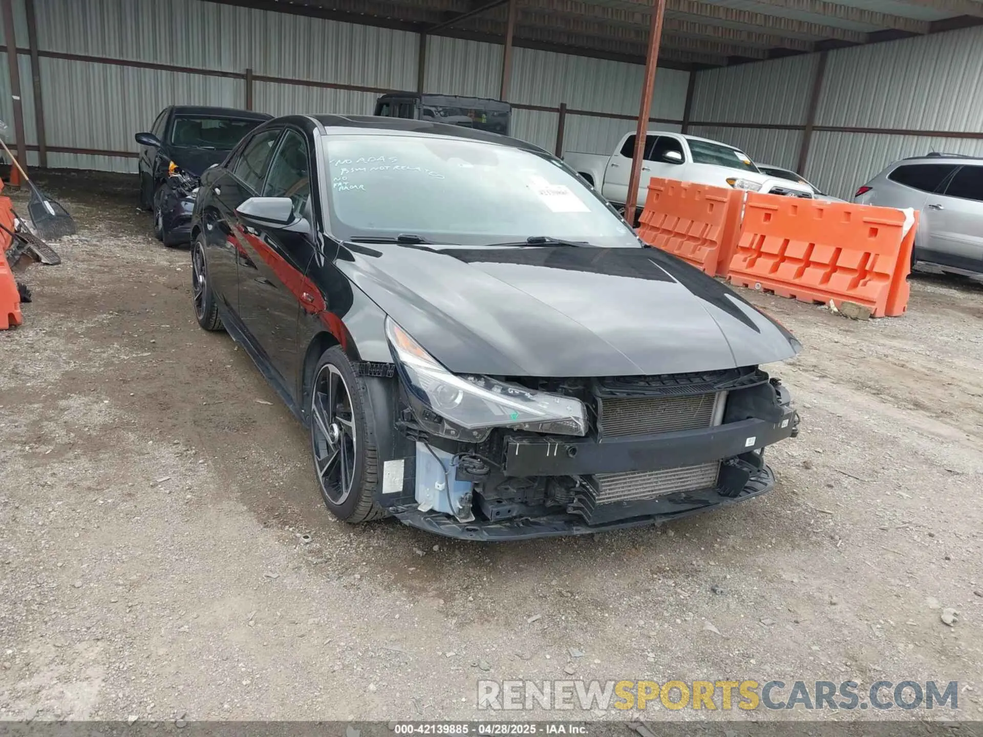 1 Photograph of a damaged car KMHLR4AF4NU267277 HYUNDAI ELANTRA 2022