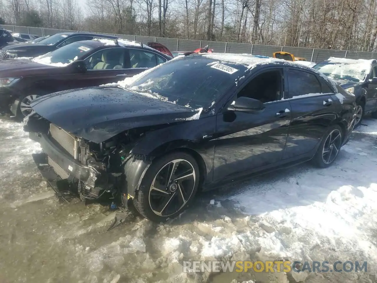 1 Photograph of a damaged car KMHLR4AF4NU272866 HYUNDAI ELANTRA 2022