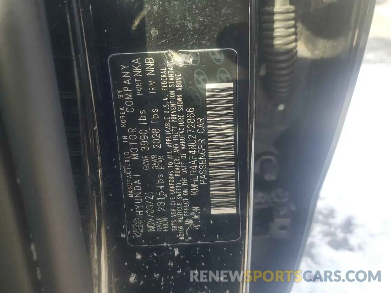 12 Photograph of a damaged car KMHLR4AF4NU272866 HYUNDAI ELANTRA 2022