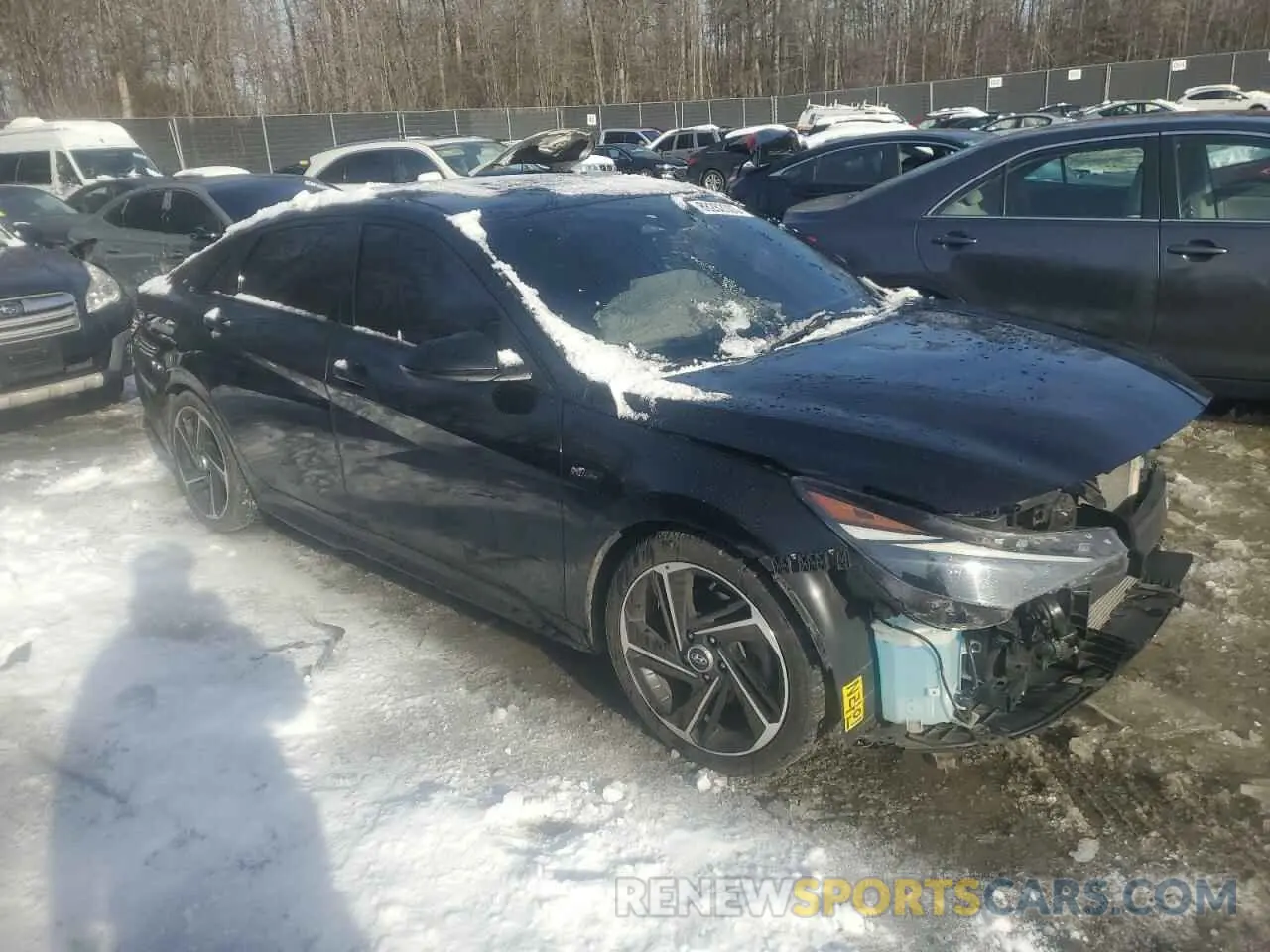 4 Photograph of a damaged car KMHLR4AF4NU272866 HYUNDAI ELANTRA 2022